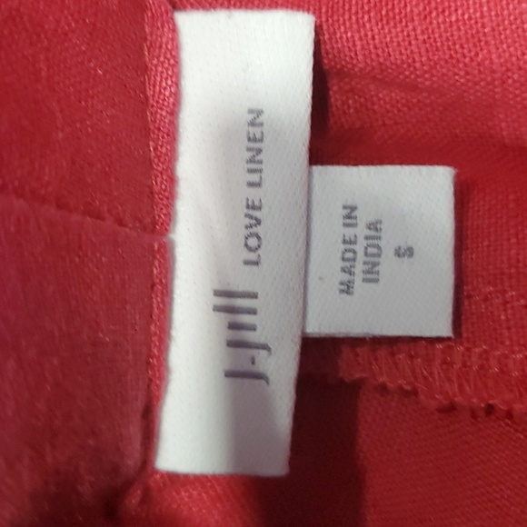 J Jill linen wide leg crop pants size s - Picture 10 of 11